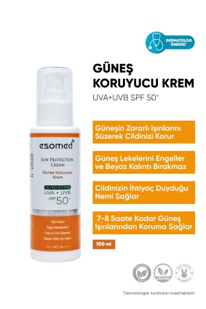 Yüksek Koruyucu Nemlendirici Spf50 Uva Uvb Leke Bırakmayan Güneş Kremi 100 ml 100mlkl - 2