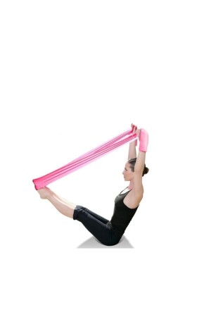 Yüksek Sert Direnç Pilates Yoga Bandı Egzersiz Direnç Güç Lastiği Plates Bant Egzersiz Lastiği Bandı - 2