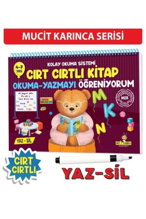 Yükselen Zeka Kolay Okuma Sistemi – Cırt Cırtlı Kitap Okuma-yazmayı Öğreniyorum Yaz-sil 4-7 Yaş - 1