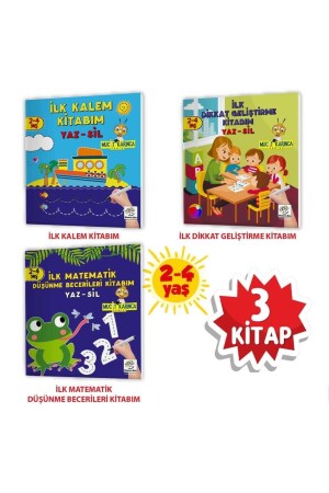 Yükselen Zeka Mucit Karınca 1. Seri (2-4 YAŞ) Yaz-sil Kitaplar MP34583 - 1