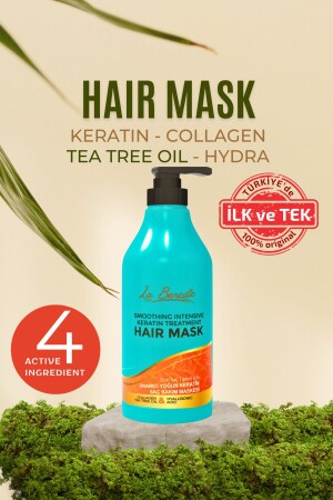 Yumuşatıcı Yoğun Keratin Collagen Saç Bakım Maskesi (TÜM SAÇ TİPLERİ İÇİN) 500 ml E - La Benedic