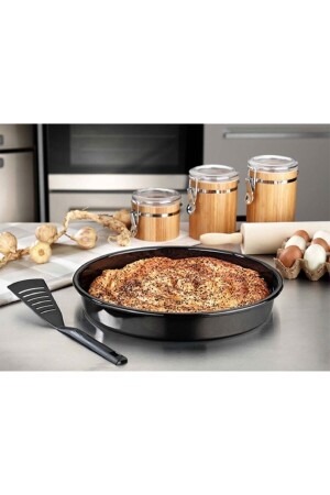 Yuvarlak Emaye Fırın Tepsisi Büyük Boy - 36 Cm NS36 - Nüsse