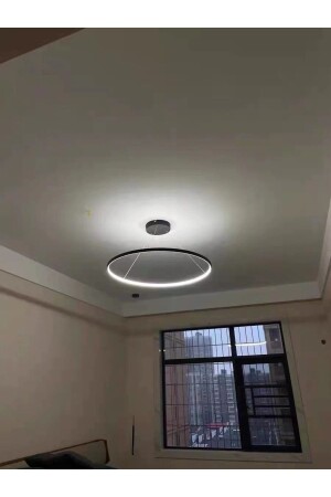 Yuvarlak Tekli Sarkıt Avize - 60 Cm - Antrasit Kasa YuvarlakTekli60 - Pera