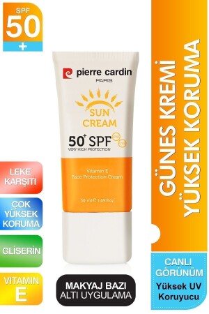 Yüz Güneş Kremi Yüksek Uv Koruma Spf 50 Leke Önleyici Renk Tonu Eşitleyici 50 ml - 2