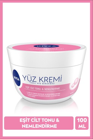 Yüz Kremi 100 Ml- Eşit Cilt Tonu-24 Saat Nemlendirici Yüz Kremi - 1