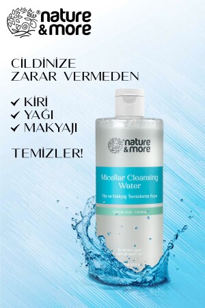 Yüz Ve Makyaj Temizleme Suyu - Glycolic Acid , Ginseng - 400 Ml Nt91 - 3