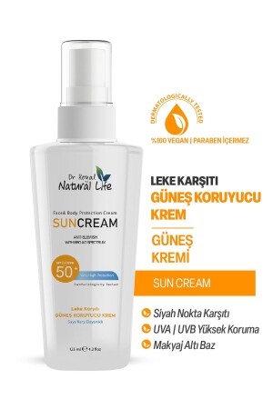 Yüz Ve Vücut Leke Karşıtı Aydınlatıcı Spf50- Yaz Ve Kış Güneş Kremi 125 Ml Sun Scream - 3