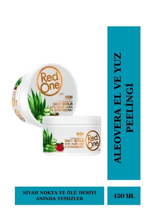 Yüz Ve Vücut Scrub Çilek Ve Aloe Vera 450 ml 15.2 FL. OZ. - 2