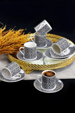 Yx-01 6-teiliges 12-teiliges türkisches Kaffeetassen-Set, Aldon-Tassen-Set - 6