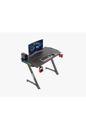 Z Desıgn Karbon Fiber RGB E-Spor Oyuncu Masası - 3