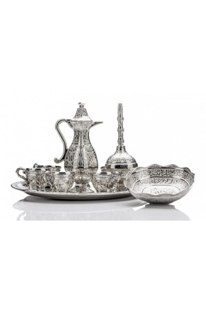 Zamzam-Set, komplettes Set, silberfarben, Ebruli berat2158 - 1