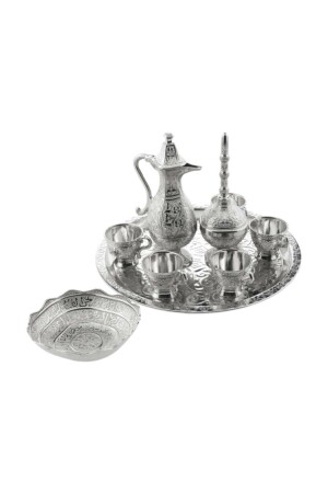 Zamzam-Set, komplettes Set, silberfarben, Ebruli berat2158 - 5