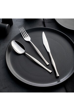 Elegantes, schlichtes 36-teiliges Gabel-Löffel-Messer-Set 2020ST000001433 - Nehir