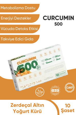 Zayıflama & Metabolizma Hızlandırmaya Yardımcı-yağ Yakıcı Curcumin 500 Detox- 5 Kutu N-413810 - 5