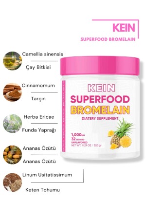 Zayıflamaya Yardımcı Bromelain Detox Ananas Superfood Bromelain (320GR) - 4