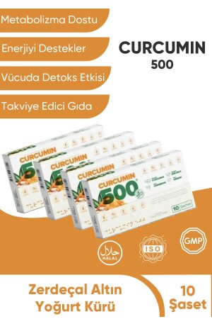 Zayıflatıcı Yağ Yağ Yakıcı Ödem Attırıcı Detox- Takviye Edici Gıda (4 Kutu 20 Şase) - Curcumin 500