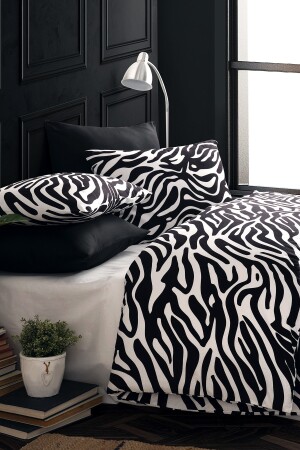 Zebra 100 % Baumwolle Ranforce King Size Bettbezug-Set 240 x 220 CTNTZE24 - 5