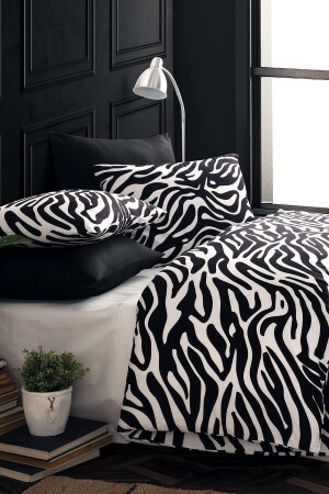 Zebra %100 Pamuk Ranforce Tek Kişilik Nevresim Takımı 160x220 CTNTZE16 - 6