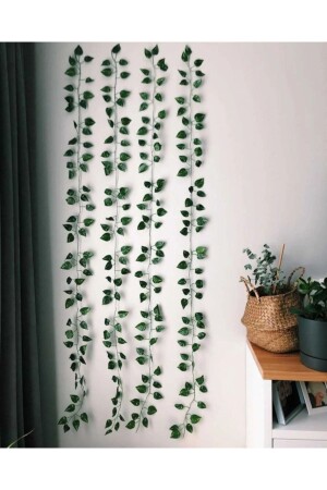Zemerya - Dekoratif Yeşil Yapay Sarmaşık 2.30mt 4 Adet - Anka Feniks