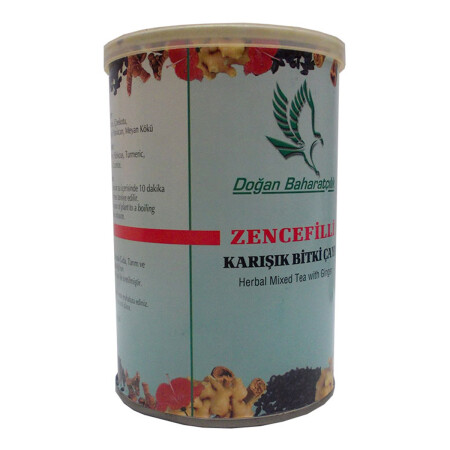 Zencefilli Karışık Bitkisel Çay 100 Gr Teneke Kutu - 3