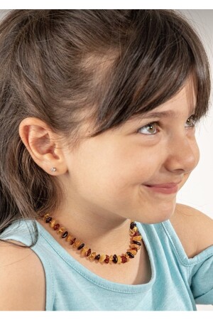 Zertifizierte Bernstein-Halskette für Babys und Kinder in verschiedenen Farben, KHR-001 - 2