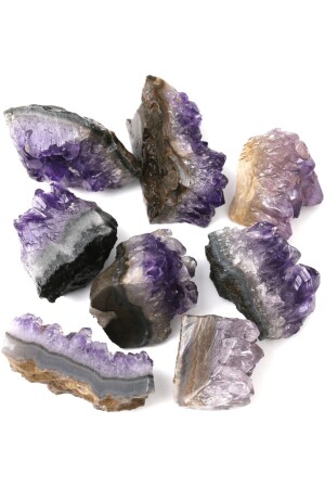 Zertifiziertes rohes, unverarbeitetes Amethyst-Steinstück, Natursteinmasse - 2