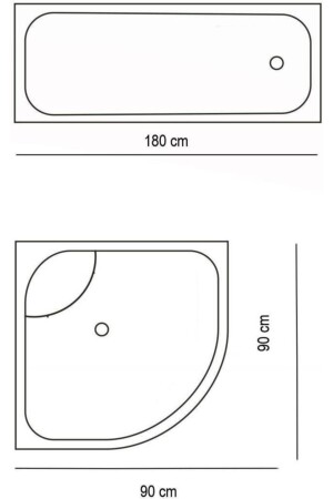 Zethome Badezimmer-Duschvorhang Bigben Single Wing 1x180x200 BAPTHBIGBEN - 5