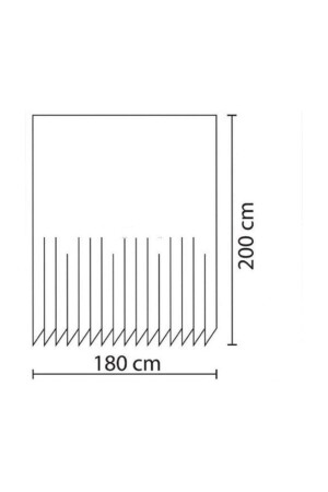 Zethome Tropischer Wasserfall-Badezimmer-Duschvorhang, einflügelig, 1 x 180 x 200 - 4