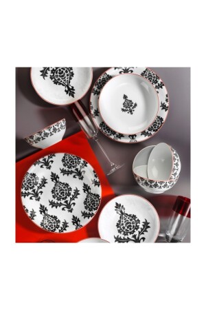 Zeugma 24 Parça Yem Seti Bd 10733-siyah 10733SİYAH - Kütahya Porselen