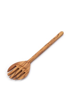 Zeytin Ağacı 30 Cm 4 Parça Kaşık Çatal Spatula Ahşap Mutfak Seti MRl-A4 - 4