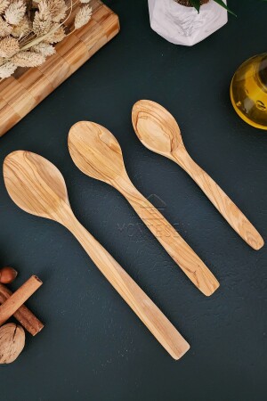 MNZ- زيتون الخشب الخشب القرصة الخشبية Spatula Set (زيتون الخشب) القرصة الخشبية ZYT05 - MONTESEV