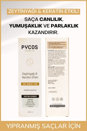 Zeytinyağı-Keratin-Argan Yağı Etkenli Besleyici ve Onarıcı Saç Bakım Kompleksi 100 ML - 7