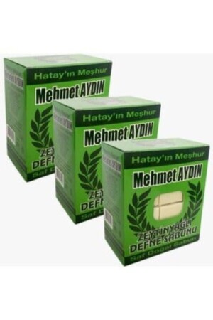 Zeytinyağlı Defne Sabunu 3x950 Gr YEŞİL95007 - 2