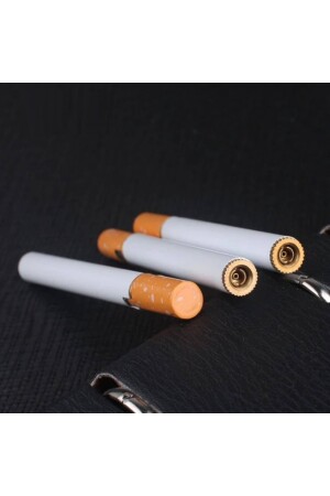 Zigarettenförmiges Feuerzeug, Butangas, Weiß, Geschenk, sgrc1 - 2