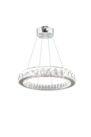 Zilla Single Modern Pendelleuchte Kristallstein LED-Kronleuchter – 3 Farben steuerbar – (WEISS – GELB – TAGESLICHT)40 cm SAPHIR40GMS - 5