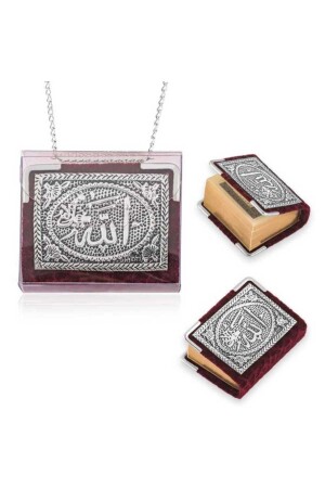 Zincirli Gümüş Küçük Kur'anı-ı Kerim - Beepilo