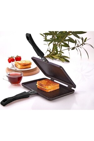 ZK-904 Handtoaster aus gegossenem Granit, 24 x 17 cm, Herdplatte - 1