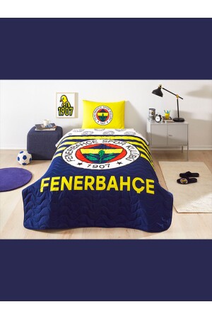 Zorlu Lisanslı Yatak Örtüsü Seti Fenerbahçe Stripe Tek Kişilik - 1