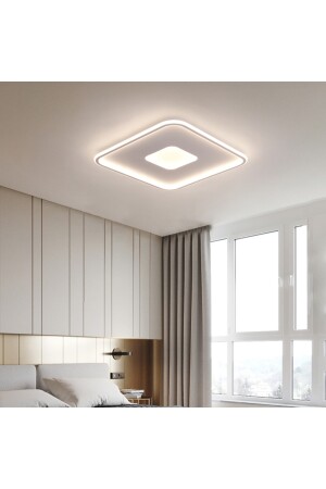 Zr Led Avize Plafonyer 60*60cm Zr54101k Boya:antrasit, Işık: 3 ışık rengi Uzaktan Kumanda Dimmer ZRA54101K - 2