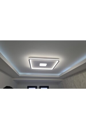 Zr Led Avize Plafonyer 60*60cm Zr54101k Boya:antrasit, Işık: 3 ışık rengi Uzaktan Kumanda Dimmer ZRA54101K - 5