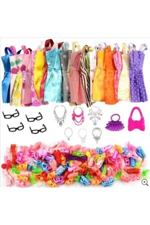 Zubehör für Barbi-Puppen-Outfit-Schuhe-Set, 32-teilig, kompatibel mit Frozen-Barbie-Cindy - 1