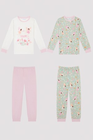 Zweiteiliges, langärmliges Märchen-Pyjama-Set für Mädchen PNIRDS2V23SK-MIX - 1