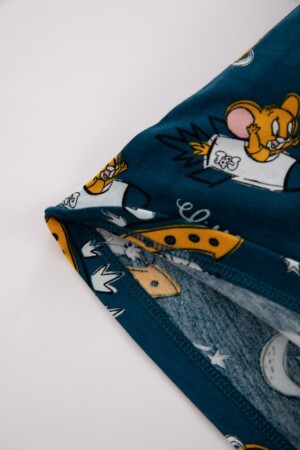 Zweiteiliges Pyjama-Set aus kurzärmeliger gekämmter Baumwolle mit Tom & Jerry-Motiv für Babys (Jungen) Z4295A223HS - 4