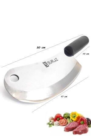 Zwiebelbeil Rüstungsmesser Hackmesser Salatmesser 17 cm GTR-2405 - 3