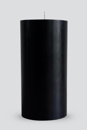 Zylinder-Set, Kerze, 3-teilig, Schwarz, 7 Durchmesser, Brenndauer: min. 70 Stunden, ab45 - 4