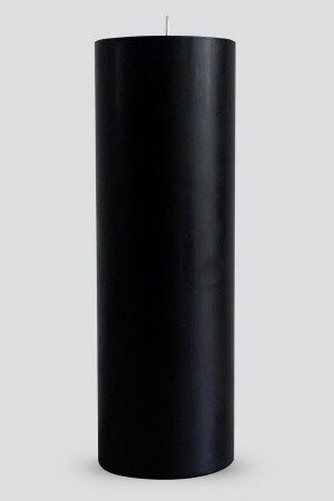 Zylinder-Set, Kerze, 3-teilig, Schwarz, 7 Durchmesser, Brenndauer: min. 70 Stunden, ab45 - 6