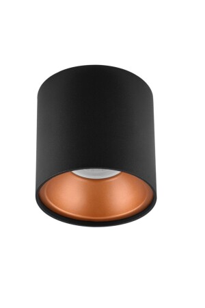 Zylinderoberflächenmontierter LED-Spot 5 Watt Gu10-Sockel Schwarzgold 4000k MOL052ROUNDBLACKGOLD4000K - 2